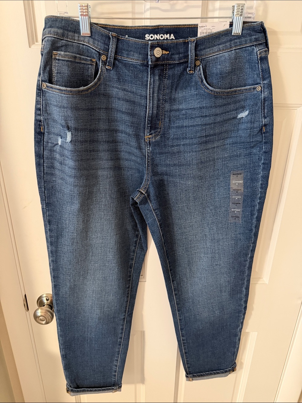 NWT Sonoma Goods For Life High Rise 
Boyfriend Jeans Straight Leg Size 8
